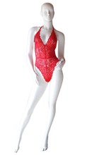 Load image into Gallery viewer, Red Lace Body Suit
