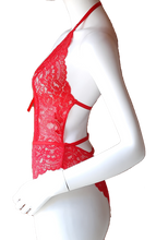 Load image into Gallery viewer, Red Lace Body Suit
