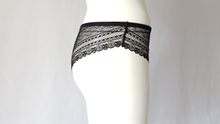 Load image into Gallery viewer, Black Lace Panty Crisscross Detail
