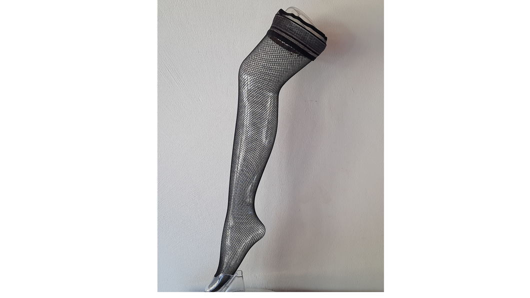 Black Fishnet Thigh-high Stocking