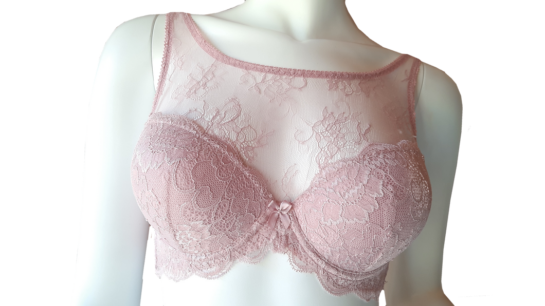 Light Pink Bra with Lace