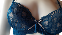 Load image into Gallery viewer, Turquoise &amp; Nude Bra
